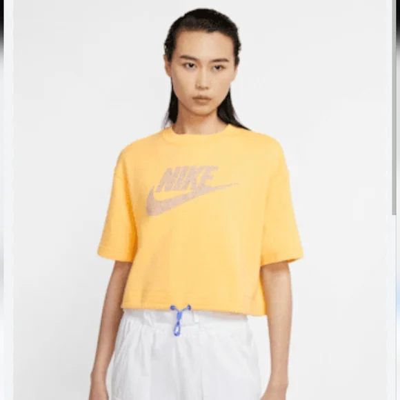 Nike Cropped Sweatshirt Top - Picture 11 of 11